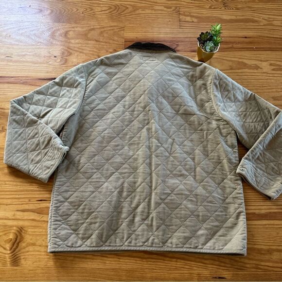 Vintage Polo Ralph Lauren Jacket XXL Tan Hunting Snap Chore Barn Field Quilted - Picture 6 of 10